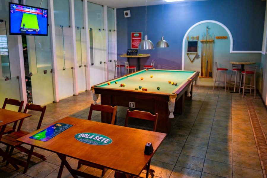 bola sete snooker bar area vip